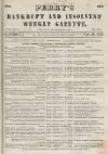 Perry's Bankrupt Gazette Saturday 12 November 1853 Page 1