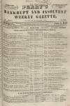 Perry's Bankrupt Gazette Saturday 03 June 1854 Page 1