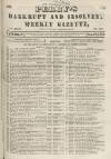 Perry's Bankrupt Gazette Saturday 22 November 1856 Page 1