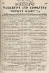 Perry's Bankrupt Gazette Saturday 11 July 1857 Page 1