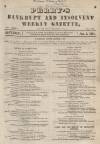 Perry's Bankrupt Gazette Saturday 05 January 1861 Page 1