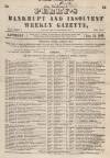 Perry's Bankrupt Gazette Saturday 12 January 1861 Page 1