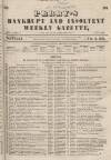 Perry's Bankrupt Gazette Saturday 02 November 1861 Page 1