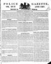 Police Gazette Wednesday 18 November 1829 Page 1