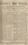 Bath Chronicle and Weekly Gazette Thursday 04 March 1762 Page 1