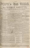 Bath Chronicle and Weekly Gazette Thursday 20 May 1762 Page 1