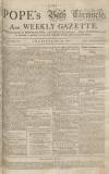 Bath Chronicle and Weekly Gazette Thursday 27 May 1762 Page 1