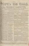 Bath Chronicle and Weekly Gazette Thursday 24 June 1762 Page 1