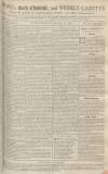 Bath Chronicle and Weekly Gazette Thursday 12 August 1762 Page 1
