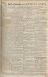 Bath Chronicle and Weekly Gazette Thursday 11 November 1762 Page 1