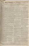 Bath Chronicle and Weekly Gazette Thursday 18 November 1762 Page 1