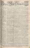 Bath Chronicle and Weekly Gazette Thursday 22 November 1764 Page 1