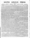 South London Press Saturday 31 December 1887 Page 1