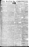 Bath Chronicle and Weekly Gazette Thursday 19 August 1784 Page 1