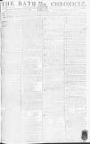 Bath Chronicle and Weekly Gazette Thursday 13 October 1785 Page 1
