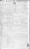 Bath Chronicle and Weekly Gazette Thursday 27 October 1785 Page 1