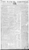 Bath Chronicle and Weekly Gazette Thursday 05 January 1786 Page 1