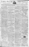 Bath Chronicle and Weekly Gazette Thursday 15 January 1789 Page 1