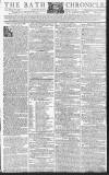Bath Chronicle and Weekly Gazette Thursday 25 March 1790 Page 1