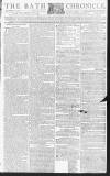 Bath Chronicle and Weekly Gazette Thursday 09 September 1790 Page 1