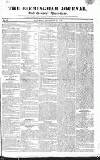 Birmingham Journal Saturday 23 December 1826 Page 1
