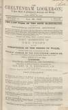 Cheltenham Looker-On Saturday 29 January 1842 Page 1