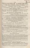 Cheltenham Looker-On Saturday 04 November 1848 Page 1
