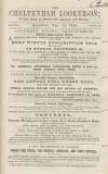 Cheltenham Looker-On Saturday 16 December 1848 Page 1