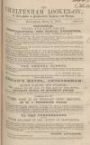 Cheltenham Looker-On Saturday 06 September 1851 Page 1