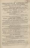 Cheltenham Looker-On Saturday 13 November 1852 Page 1