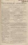 Cheltenham Looker-On Saturday 22 September 1860 Page 1
