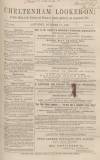 Cheltenham Looker-On Saturday 13 October 1860 Page 1