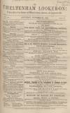 Cheltenham Looker-On Saturday 20 October 1860 Page 1