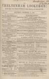 Cheltenham Looker-On Saturday 17 November 1860 Page 1