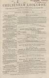Cheltenham Looker-On Saturday 15 November 1862 Page 1