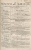 Cheltenham Looker-On Saturday 14 February 1863 Page 1