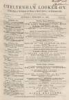 Cheltenham Looker-On Saturday 11 February 1865 Page 1
