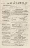 Cheltenham Looker-On Saturday 06 November 1869 Page 1