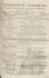 Cheltenham Looker-On Saturday 04 November 1876 Page 1