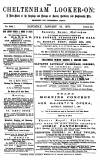Cheltenham Looker-On Saturday 18 January 1879 Page 1