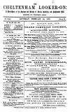 Cheltenham Looker-On Saturday 22 February 1879 Page 1