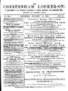 Cheltenham Looker-On Saturday 15 January 1881 Page 1