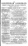 Cheltenham Looker-On Saturday 22 January 1881 Page 1