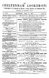 Cheltenham Looker-On Saturday 02 July 1881 Page 1