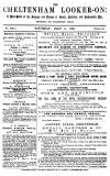 Cheltenham Looker-On Saturday 09 July 1881 Page 1