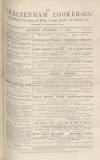 Cheltenham Looker-On Saturday 11 November 1882 Page 1