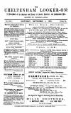 Cheltenham Looker-On Saturday 01 September 1883 Page 1