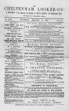 Cheltenham Looker-On Saturday 12 January 1884 Page 1