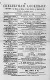 Cheltenham Looker-On Saturday 15 March 1884 Page 1