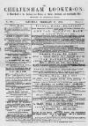 Cheltenham Looker-On Saturday 07 February 1885 Page 1